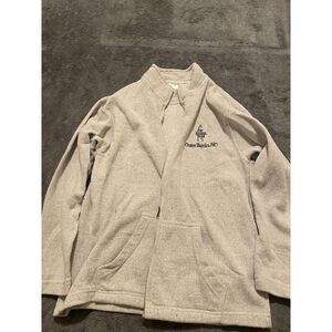 🌊 Outer Banks Knitted Zip-Up Sweater